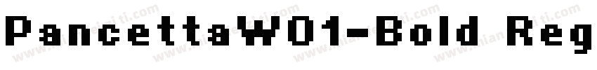 PancettaW01-Bold Regular字体转换